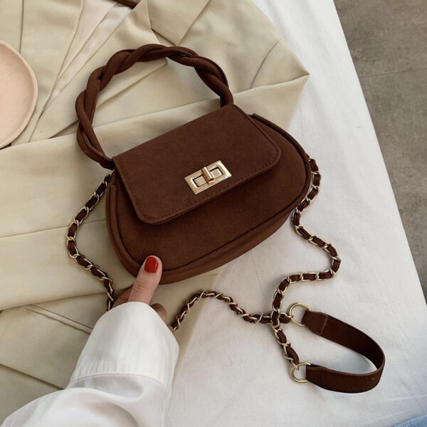 Twisted single shoulder bag used small bag