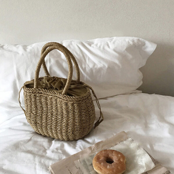 Fashion Simple Grass And Rattan Hand-Woven Bag