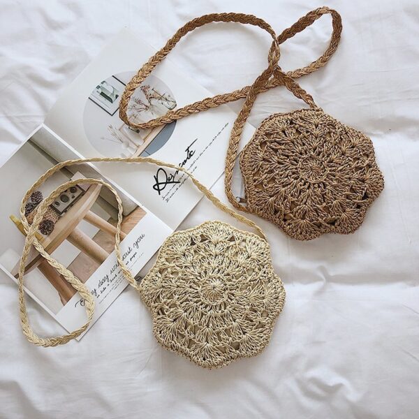 Hexagon Ladies Hand Woven Bag Hand Woven Twine Bag Seaside Holiday