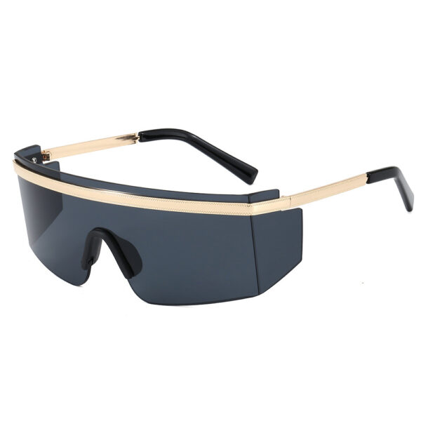 Fashion Big Metal Frame Goggles