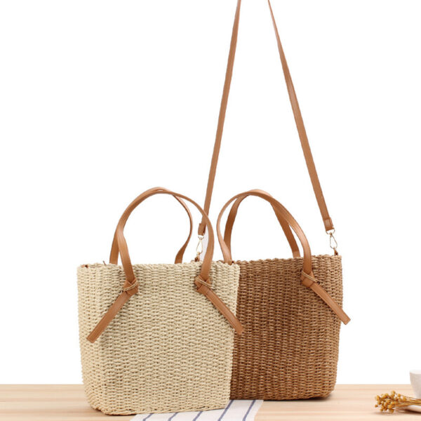 Paper Rope Simple One-Shoulder Straw Woven Bag Summer Vacation Woven Bag