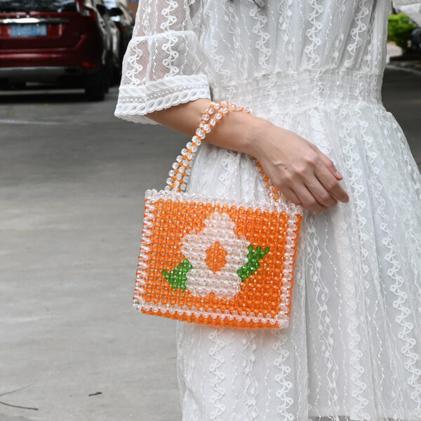 Beaded Material Bag Woven Female Bag Adult Making Creative Loose Bead Jewelry Handbag