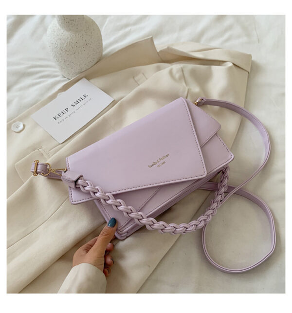 Solid Color One-shoulder Messenger Bag