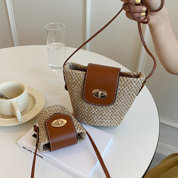 Fashion Braided Crossbody Bag Versatile Straw