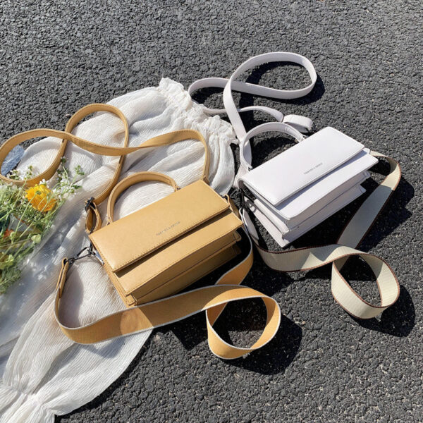 Personalized shoulder soft leather handbag