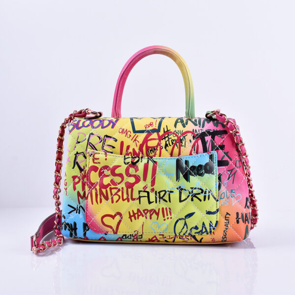 Graffiti Painted Handbag