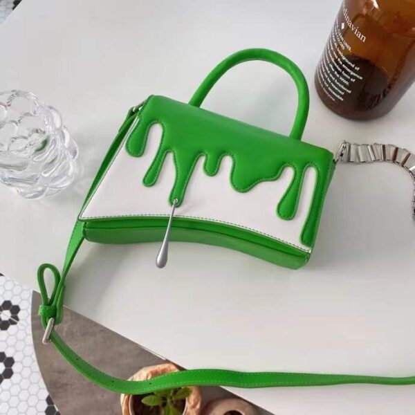 Versatile Colorblock Handbag Trendy Simple Messenger Bag