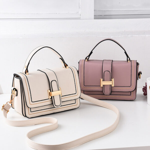 Female Foreign Style Crossbody Bag Korean Version One Shoulder Feeling Small Square