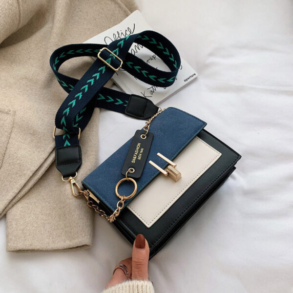 All-match color-matching small square bag
