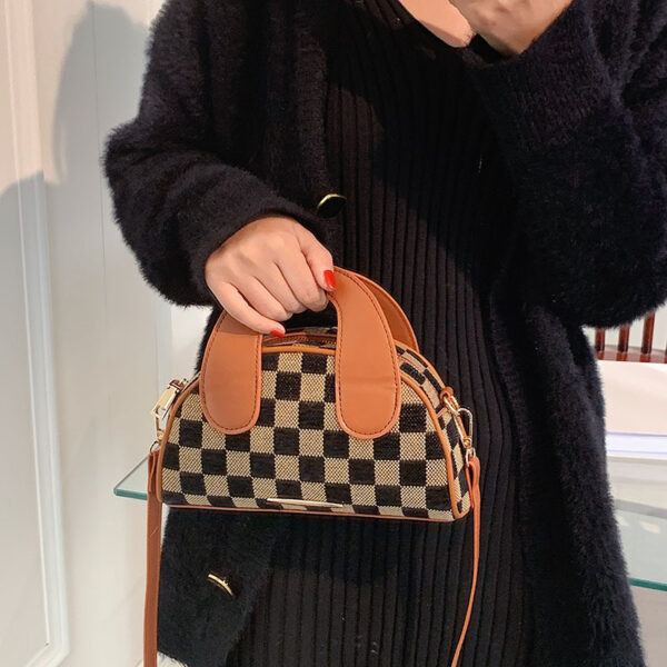 Checkered Dumplings, Checkerboard Grid, Black And White Contrast Color Personality