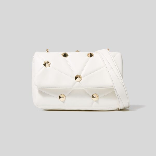 Stitched One-shoulder Diamond Handbag