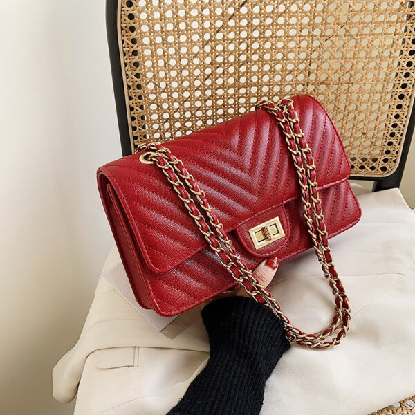 All-match single shoulder small square bag