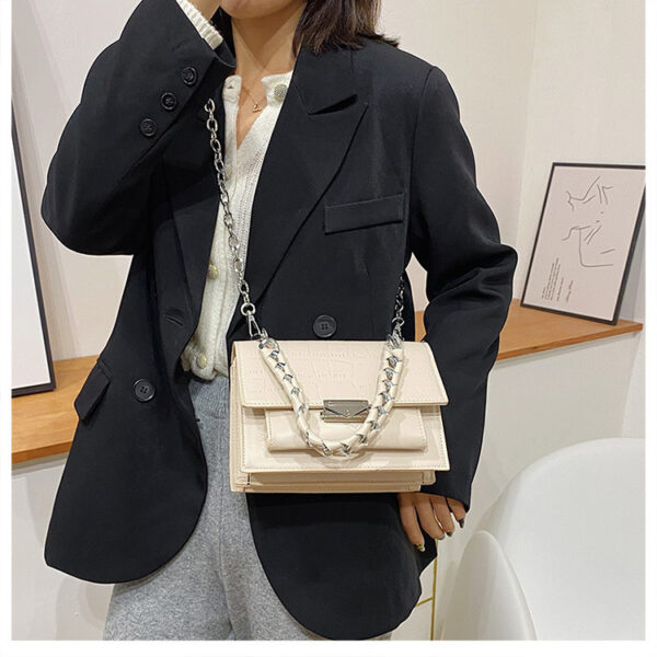 Hand-held Shoulder Women's Stone Pattern Chain Messenger Bag