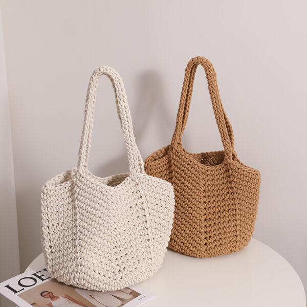 Single Shoulder Cotton Thread Woven Bag