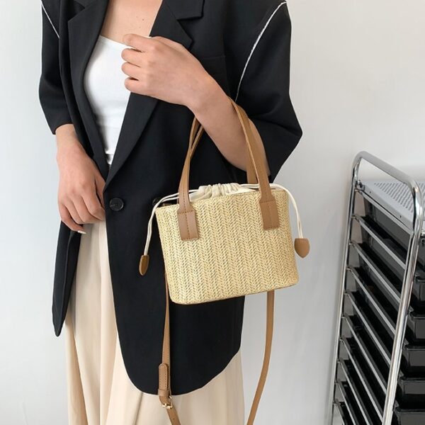 French Fashion Leisure Vacation Straw Woven Bag