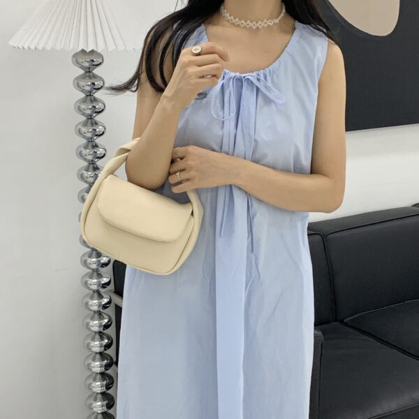 Small One Shoulder Cross-body Handbag Fold Armpit Steamed Bun Dumpling