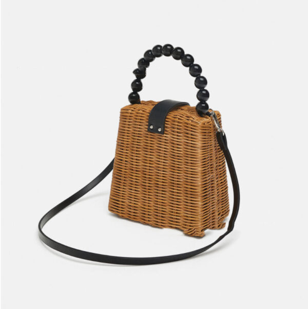 Square Straw Woven Bag Fashion Hollow Square Woven B