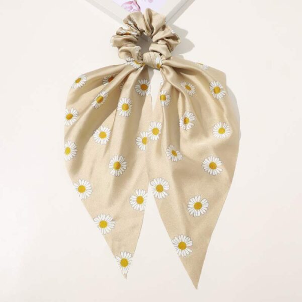 Daisy Ribbon Large Intestine Hair Ring Internet-famous Hair Band Female Head Rope Hair Ring Hair Accessories