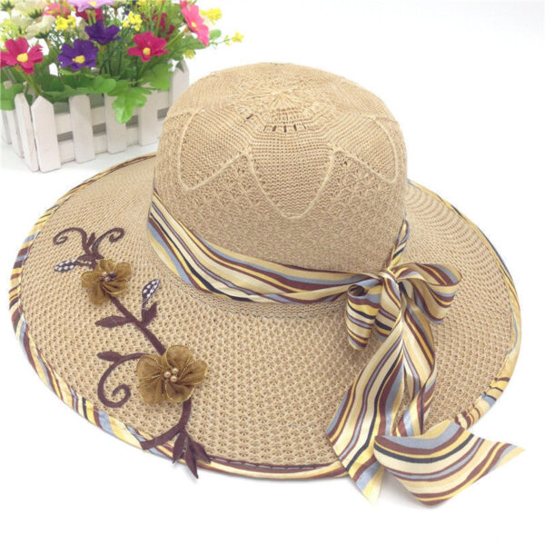 Women's Big Brim Hat Knitted Shade