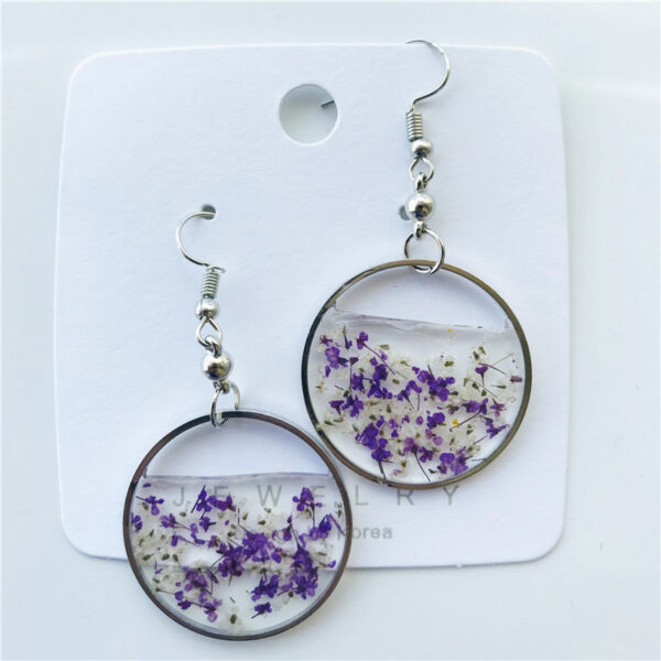 Creative Round Atmospheric Floral Earrings Personality