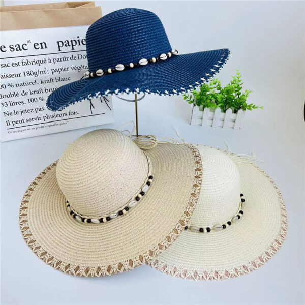 Women's Summer Beach Vacation Sun Protection Big Brim Straw Hat