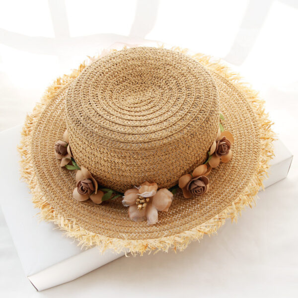 Straw Hat Ladies Sunshade Sunscreen Outdoor Garland