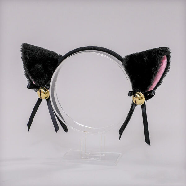 Hairpin Plush Animal Headdress Handmade Bell Cat Ears