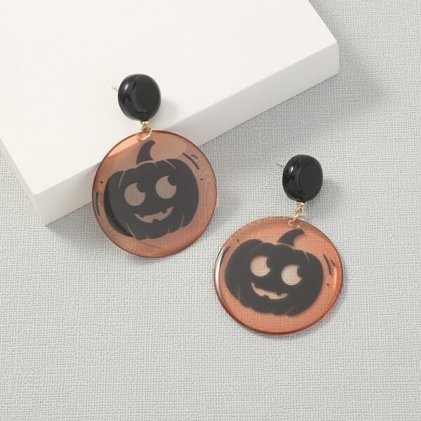 Simple Geometric Personality Halloween Earrings