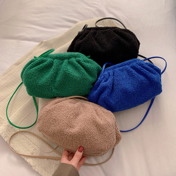 Lamb Wool Fashion Cloud Bag