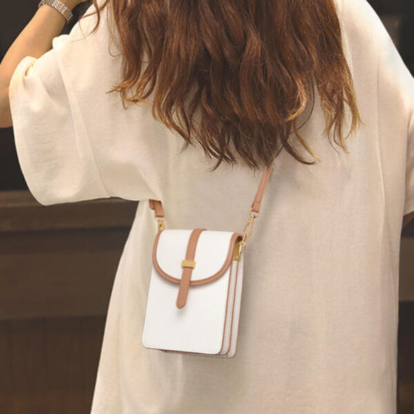 Women's Fashion Leather Simple Single Shoulder Crossbody Bag