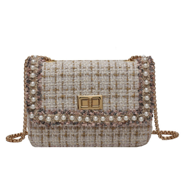 New Fashion Woolen Cloth Chain Bag Western Style One-shoulder Diagonal Bag