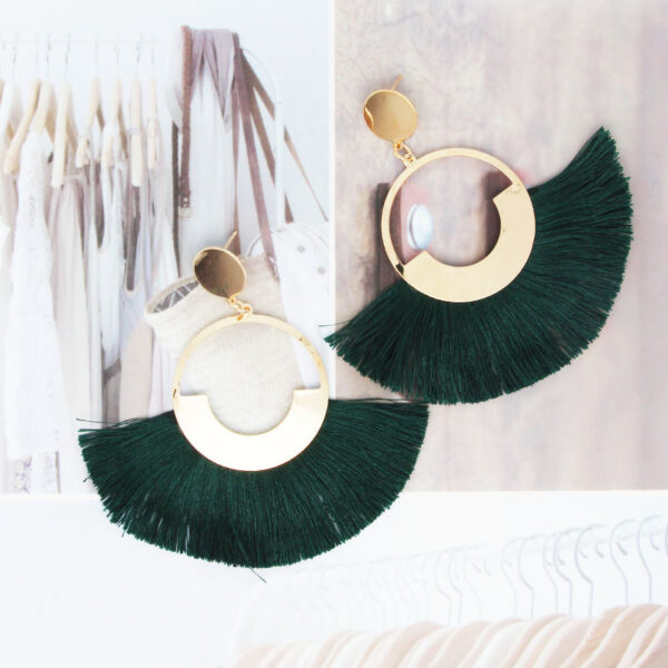 Simian earrings of retro ethnic disturbance