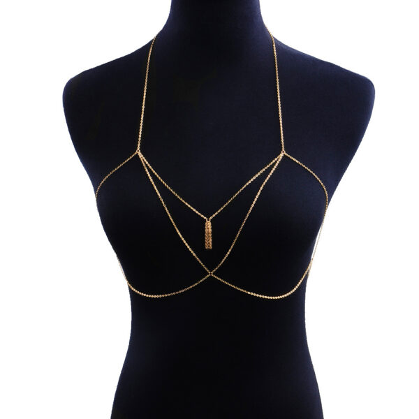 Simple Cross Body Chain Chest Chain