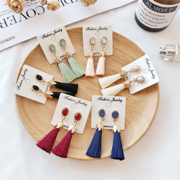 Korean Version Of Korean Crystal Leaf Earrings Female Jewelry Earrings