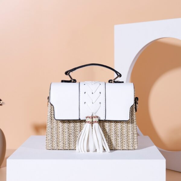 Spring And Summer New PP Straw Woven Box Bag Women