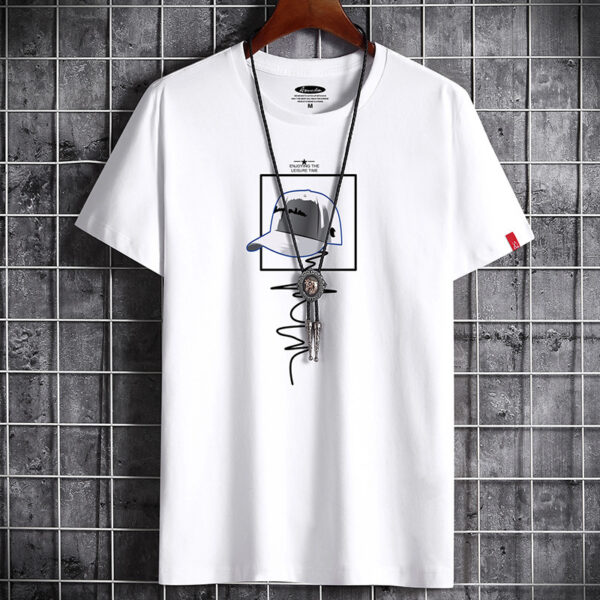 Short-sleeved T-shirt Men's Summer Cotton Loose-fitting Plus Fat Plus Size Men's Shirt