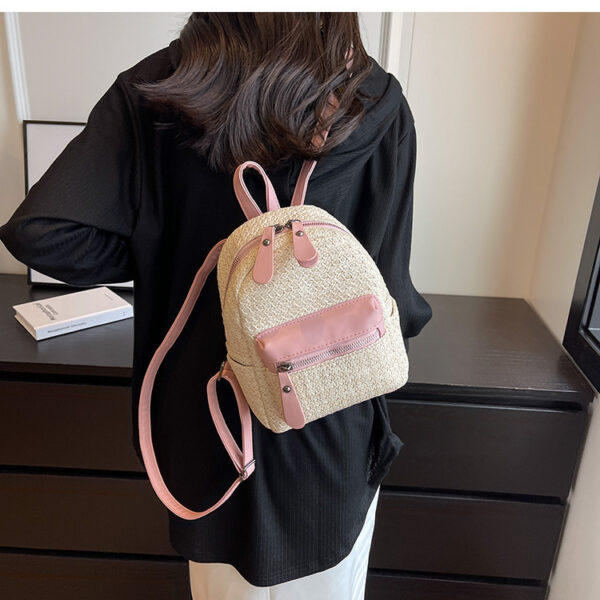 Women's Special-interest Design Straw Backpack Popular This Year