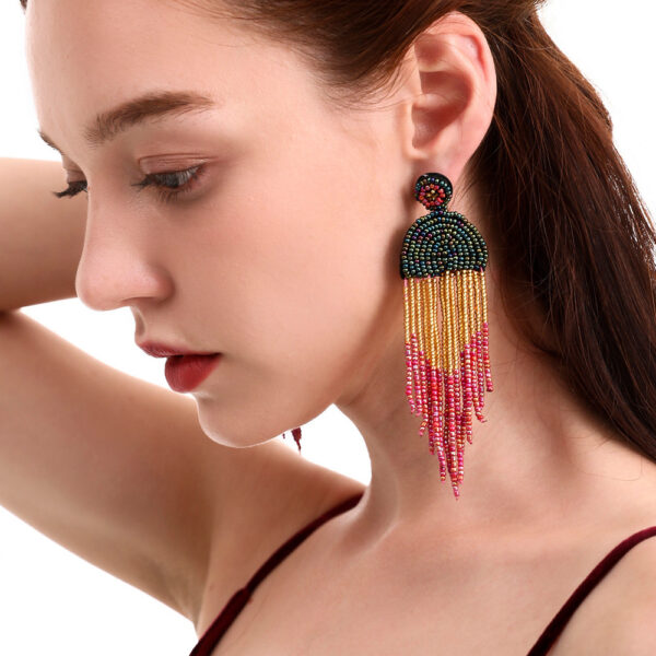 Color Beizhu Earrings