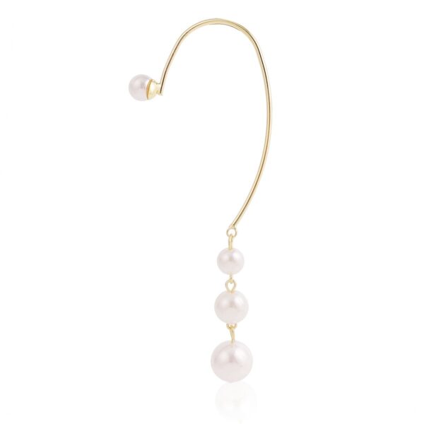 Pearl Love Ear Pendant With Stars And Diamonds Tassel Pendant