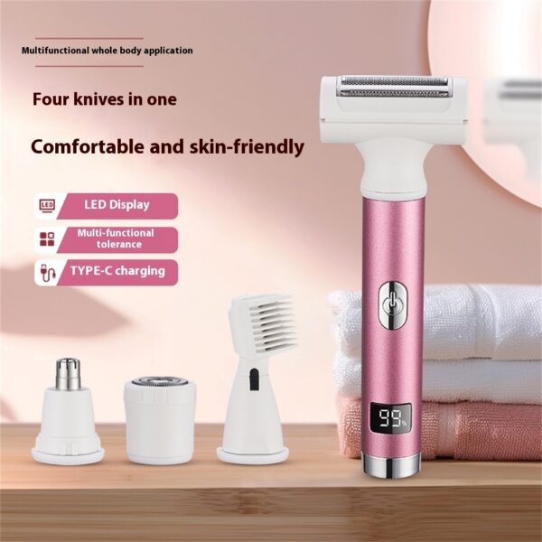 Digital Display TYPE-C Multi-function Shaver For Women