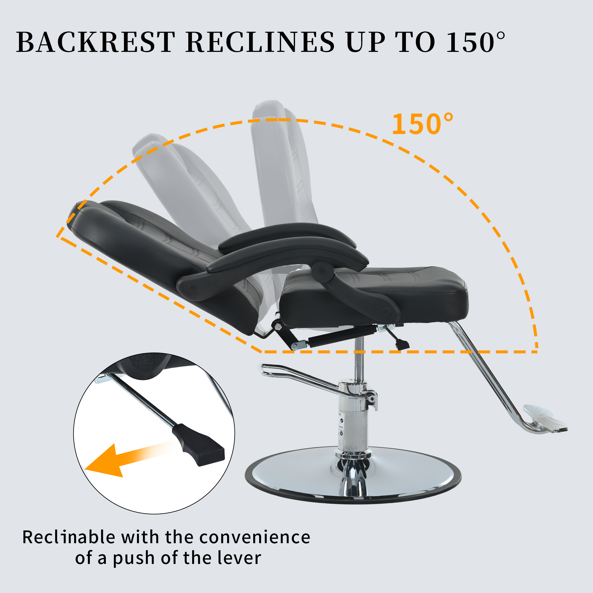 Metal Barber Salon Chair - Image 8