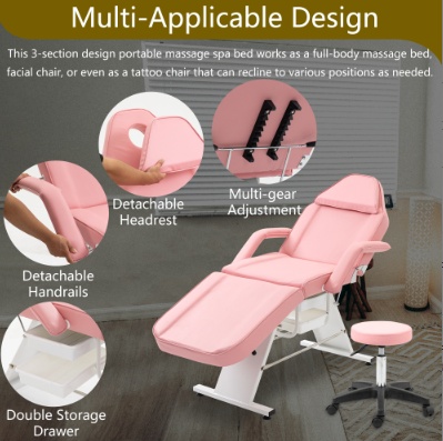 Metal Massage Salon Tattoo Chair - Image 3