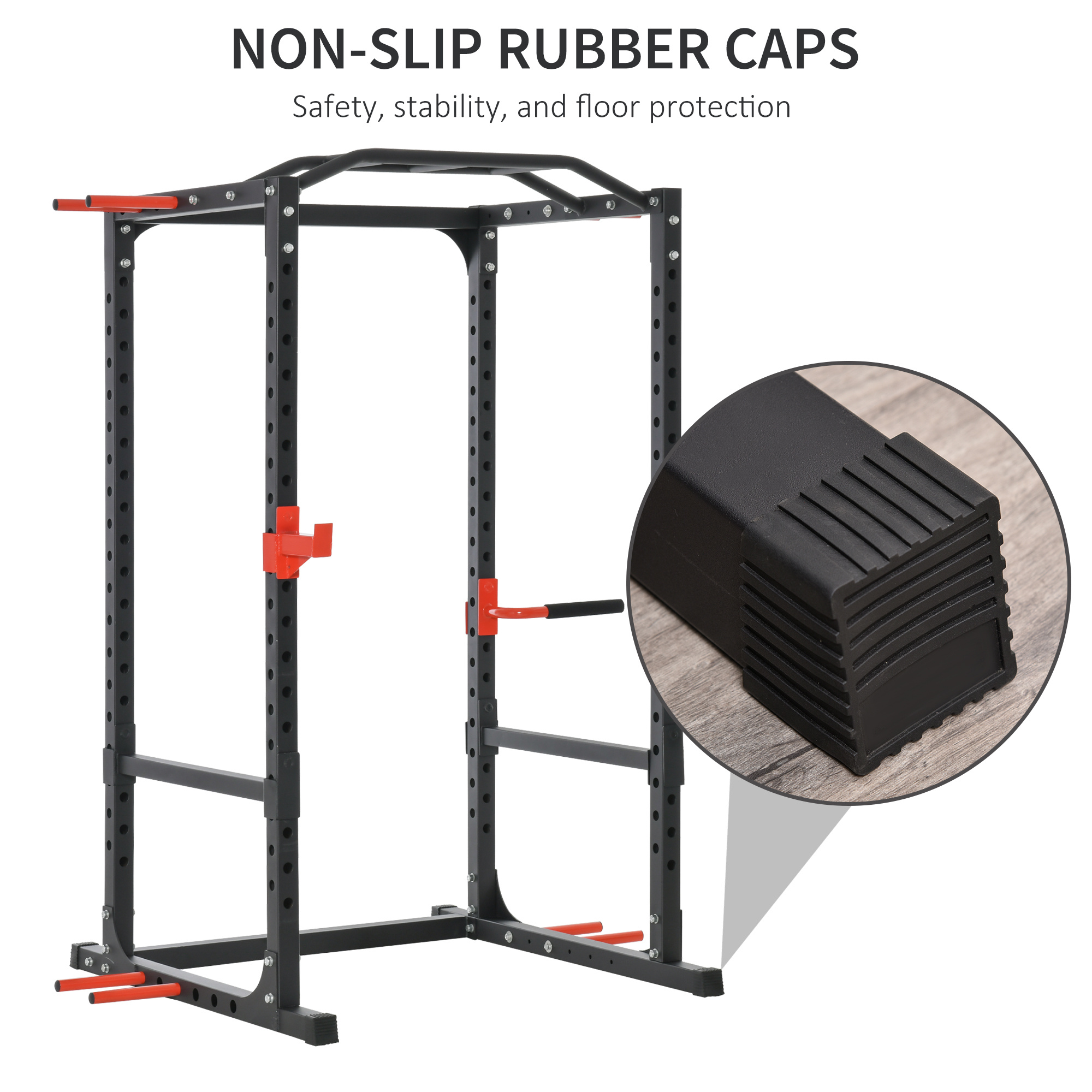 Power Tower Pull Up Bar Squat Rack Power Cage At Home Workout Equipment,Upper Body Strength Training Equipment - Image 3