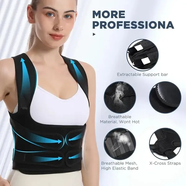 Ergonomic Posture Support Belt - Adjustable Compression For Lower Back Pain Relief - Image 6