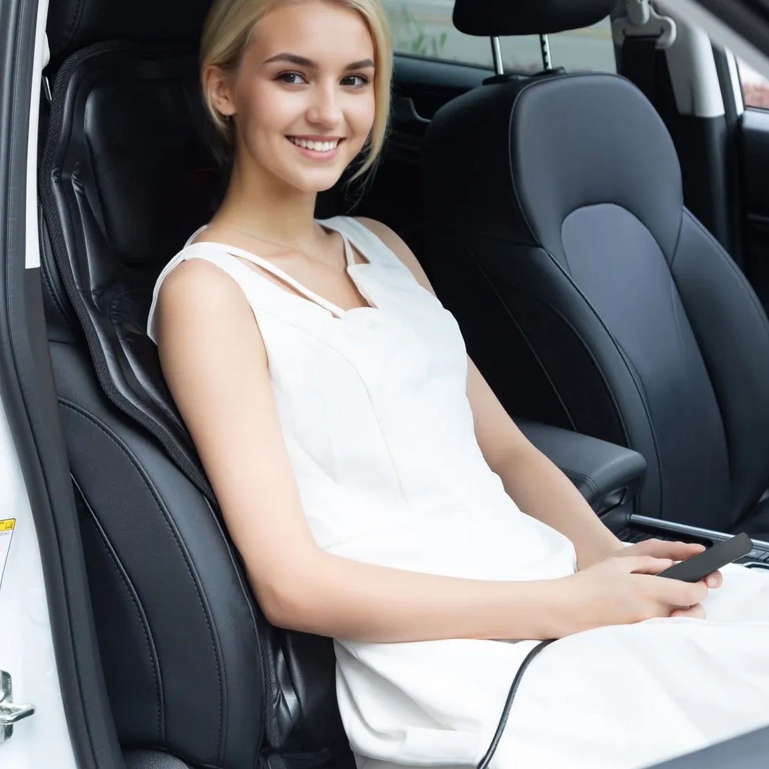 1Pc Full Body Massage Chair Pad With Heat Multifunctional Back Massager With Pinpoint Massage Vibration Timer For Home Office Car Use - Image 10