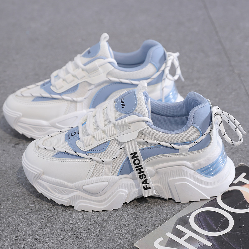 Women's Fashionable Breathable Mesh All-Match Platform Sports Shoes - Image 5